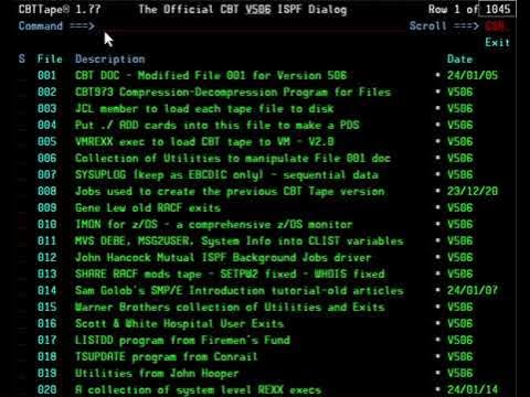 OpenMFProject's tweet photo. .@OpenMFProject #ambassador @LionelDyck created a short educational video about the CBTView ISPF Dialog - aka The Official CBT ISPF Dialog for #OpenMainframe's #CBTTape. Watch it: https://t.co/8431Ca7WSM #ZOS #MAINFRAME #ISPF #opensource @lionel_dyck https://t.co/Lrhm2B1IJM