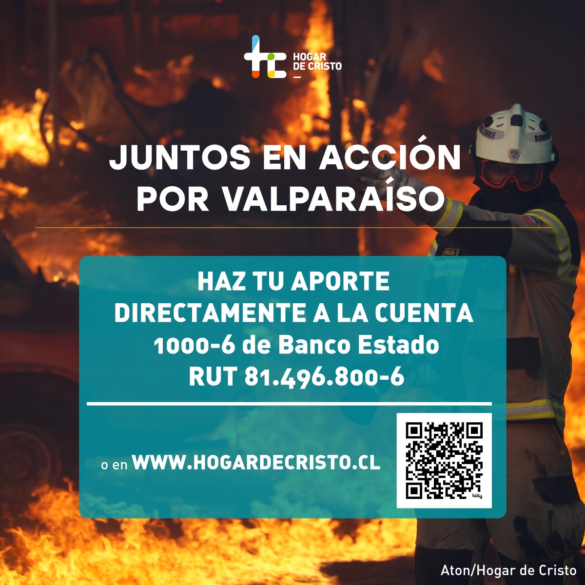 jesuitaschile's tweet photo. Emergencia en Valparaíso: Hacemos un llamado a la Solidaridad

Ante la devastación que dejaron de los incendios en la Región de Valparaíso, la familia ignaciana se une en solidaridad para apoyar a quienes más lo necesitan. Nuestra espiritualidad nos impulsa al servicio y al encuentro con el otro.

✨ Cómo puedes ayudar:

👉 @hogardecristocl ¡Únete a la campaña “Juntos en Acción por Valparaíso” para ayudar a los afectados por la emergencia! En https://t.co/wqzmMEzyMK o en la cuenta corriente 1000-6 Banco Estado | RUT 81.496.800-6

👉🏻 @techochile : Contribuye a la reconstrucción de comunidades afectadas. Visita https://t.co/IATIMhGHKp o en la cuenta corriente 062020 Banco Santander | RUT 65.533.130-1