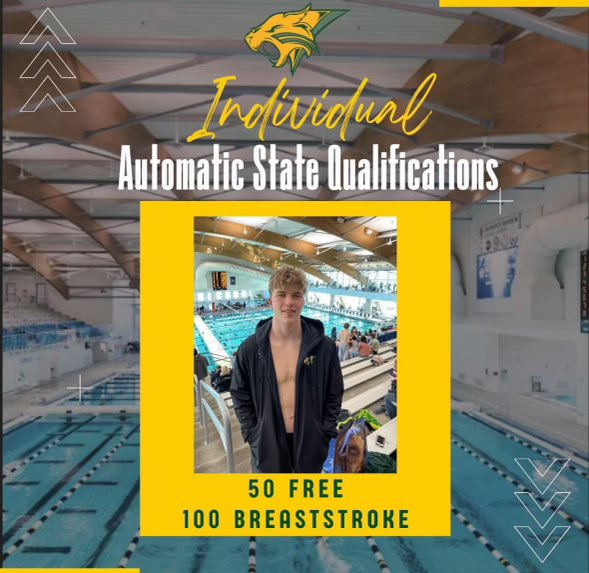 theno08240's tweet image. Happy to announce that in my winter sport I was able to qualify for state in the following events: 50 free, 100 fly, 100 breast, the 200IM as well as 3 relays #swimmer #state