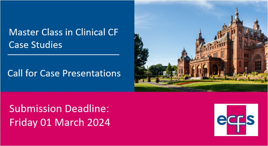 The ECFS is happy to announce the organisation of a Master Class in Clinical CF during the 47th ECFS Conference, and calls for the submission of clinical cases in cystic fibrosis. More information on: ecfs.eu/glasgow2024/cl…