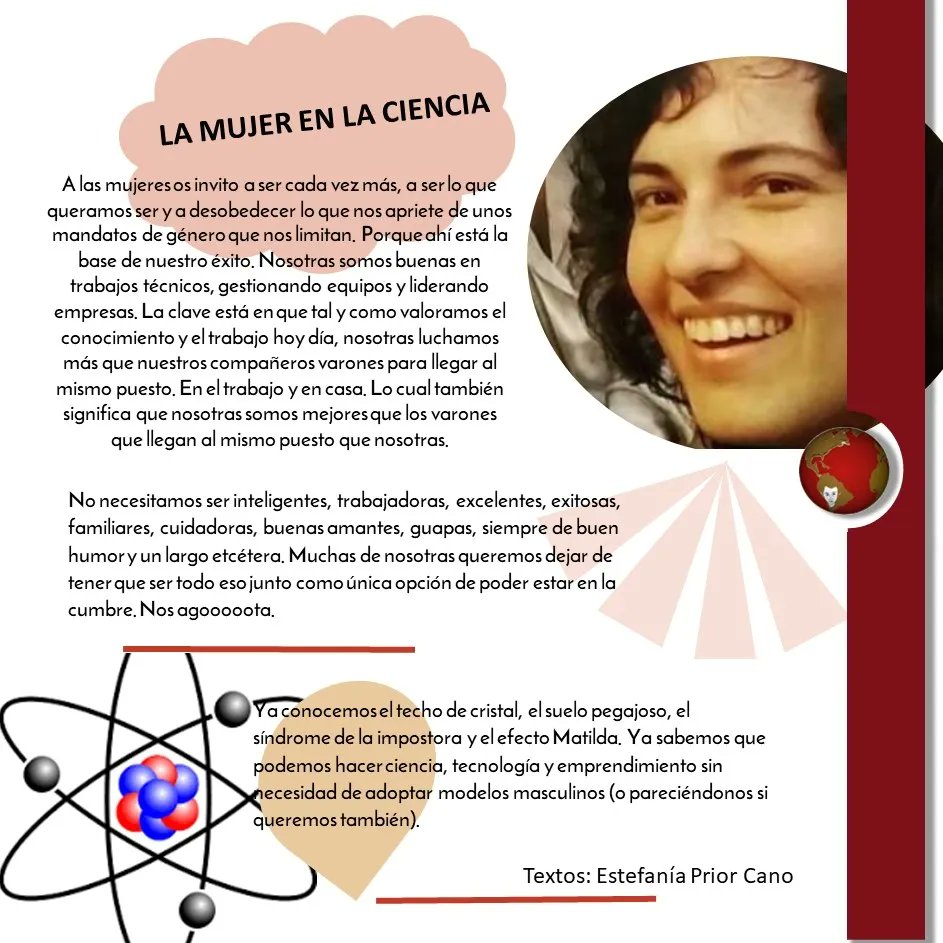 AsocManabi's tweet photo. “Mujeres que se apoyan entre mujeres en el mundo de los hombres que no escuchaban a las mujeres”
Por Estefanía Prior Cano
#mujeryciencia #mujer #científicas #mujeresenlaciencia #investigadoras #mujeresenciencia #voluntariadointernacional #asociaciónmanabí #Guatemala #Ecuador https://t.co/bSTe06SNUF