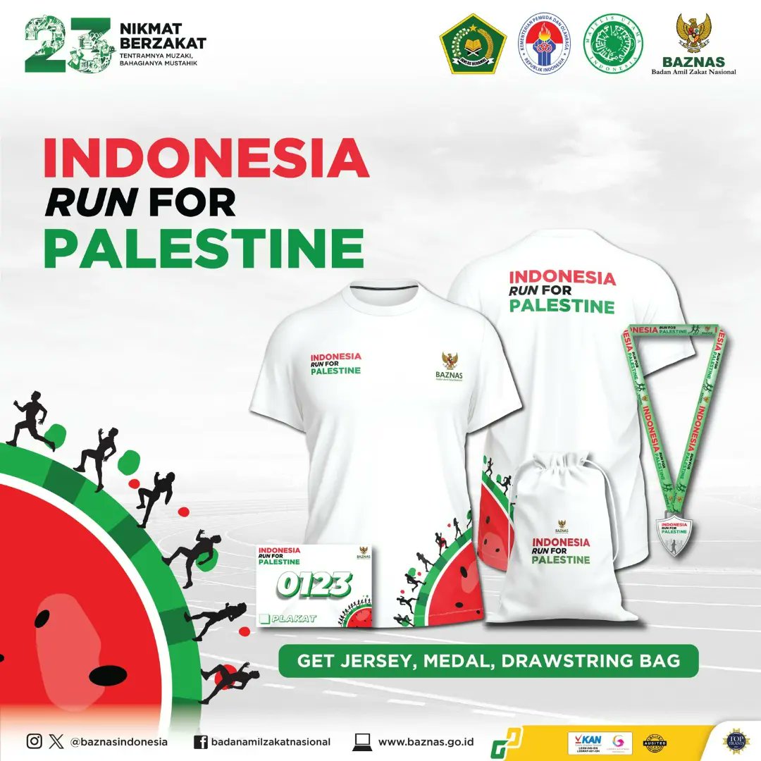 Racepack 👟 Indonesia Run for Palestine â€¢ 2024