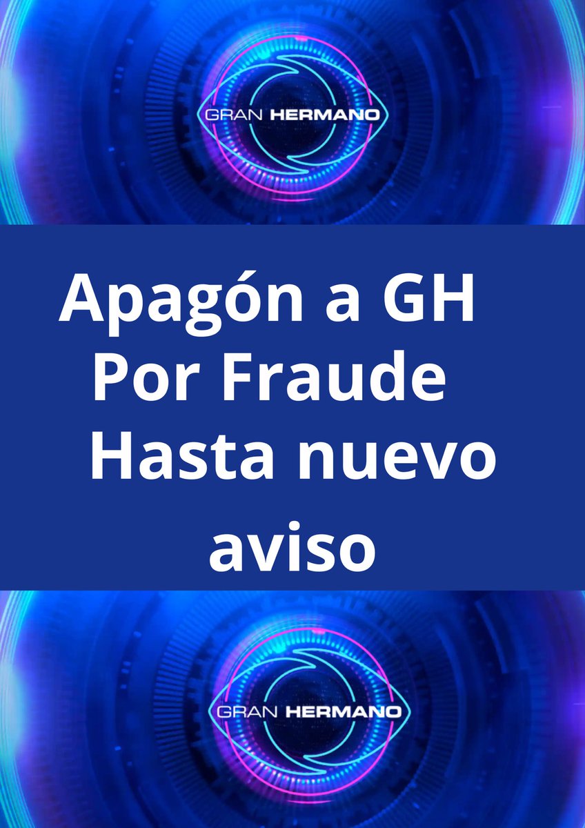 📌Hoy 22:30 apagón a GH por fraude, estámos cansados de que se pasen los votos por la raja de Santiago del morbo, si quieren mirar la gala háganlo desde una app pirata. Denle RT para que más personas se sumen. 📌 #GranHermano #GranFuria