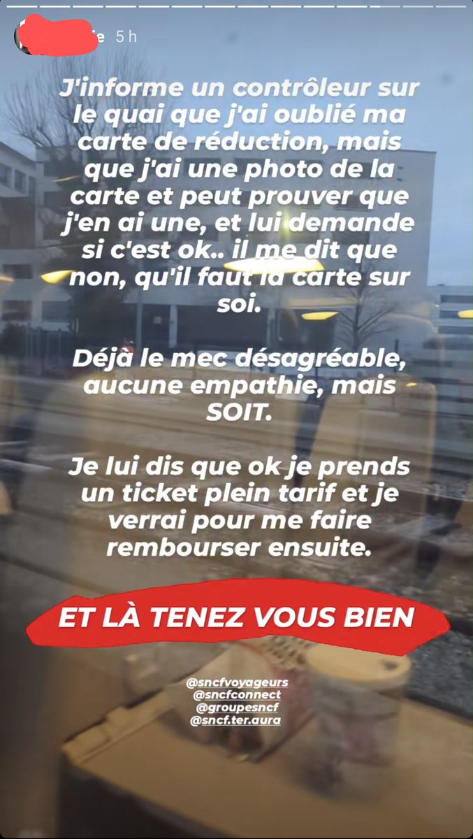 Egliie's tweet photo. #storytime Quand le contrôleur #SNCF m'a empêché de prendre mon train en me menaçant d'une amende 👉🏻 "faites ce que vous voulez (= prendre mon billet de train sur le quai de la gare à 5min de son départ), mais je vous mettrai une amende à bord" #sncfvoyageurs vous m'expliquez ? https://t.co/2CKqrvZEiy