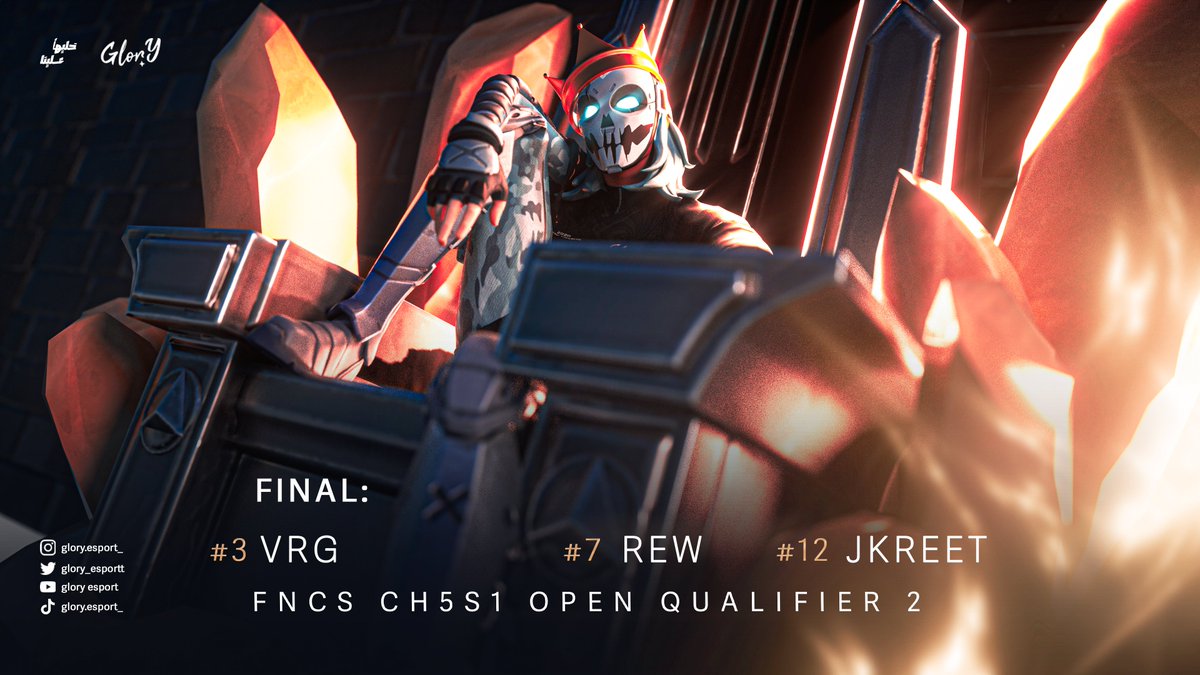 Here are our heroes again, coming in FNCS qualifier 2 with the highest positions again, and we will see them in the other stage as well, as they reach the Grand finals. 

<a href="/5aliha_/">5aliha</a> 
high quality that they provide to us from a studio and the skill of delivery time

#Glorythetop