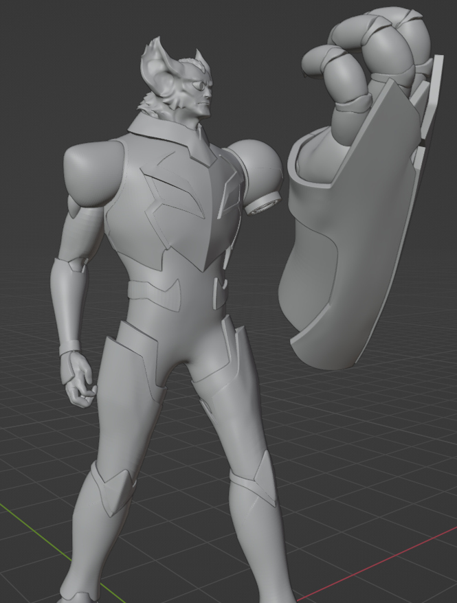 DaSluggySlug's tweet photo. Working on a second pose as well, trying to replicate one of the very first scenes we see #sendak in.
I am curious how well this model will hold up as a figure as his prosthetic fist will be quite heavy.
#galra #galraempire #vld #voltronlegendarydefender #commandersendak https://t.co/pMEBb2Smgy