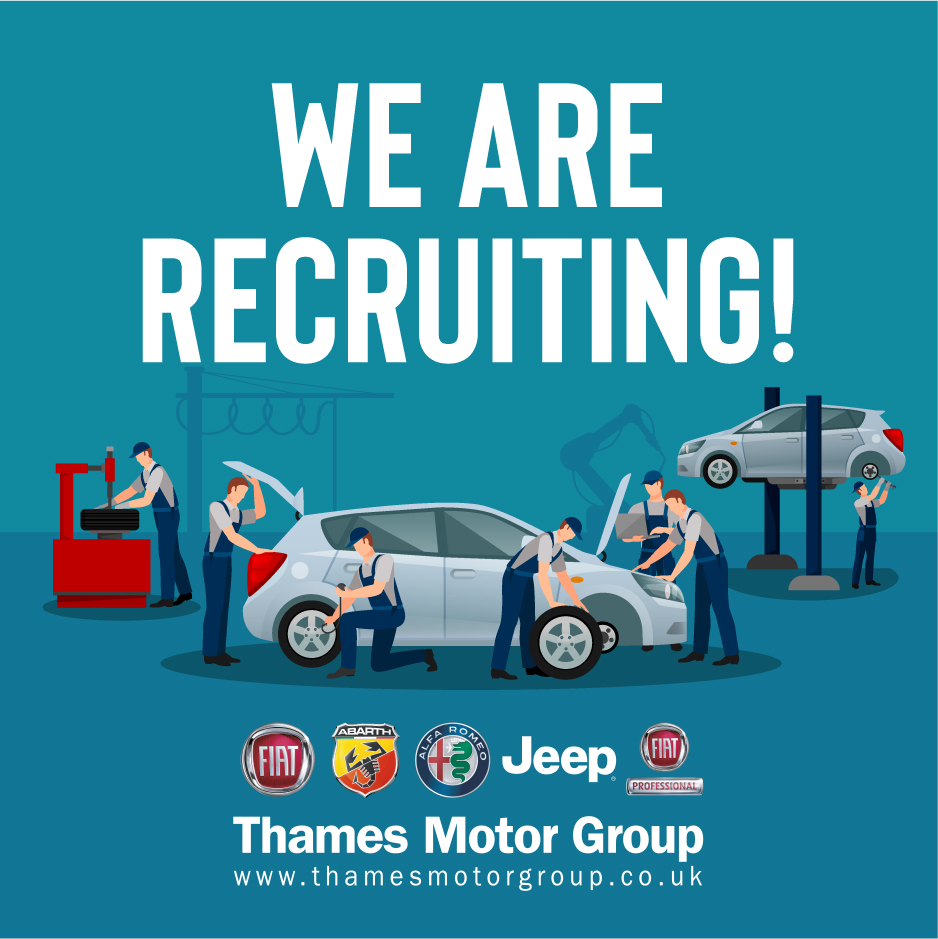 📢 We are Recruiting! We're looking for Experienced Sales Consultants and Technicians to represent our fantastic Fiat, Abarth, Alfa Romeo and Jeep brands at our showrooms in Slough! Find out more here: bit.ly/36RPIOZ #motortrade #newjob