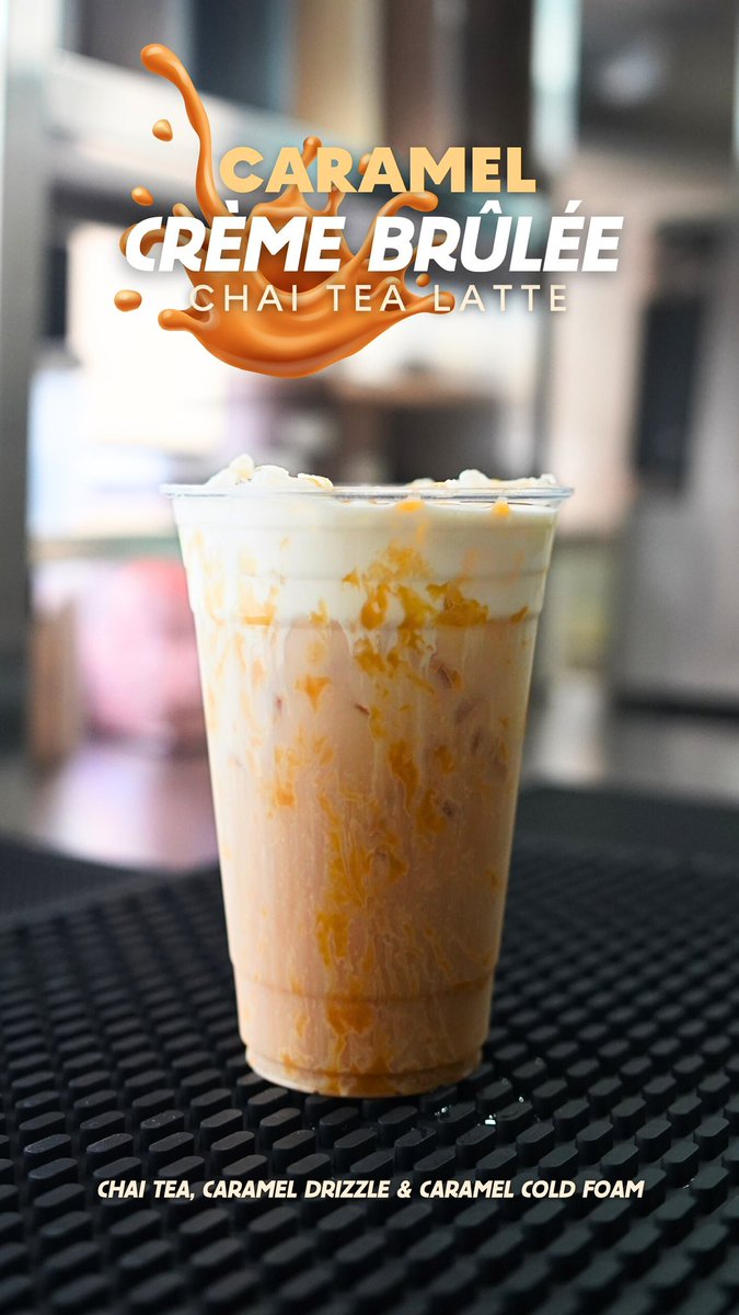 Caramel Crème Brûlée Chai Tea Latte now available! 

Look out for our Lovers Week Menu coming next week. ❤️