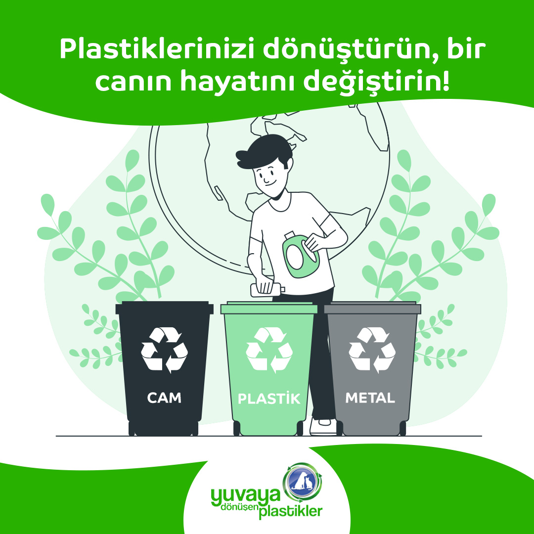 Plastiklerinizi dönüştürün, bir canın hayatını değiştirin! #yuvayadönüşenplastikler #geridönüşüm #plastikyuva #plastik #plastic #sıfıratık #zerowaste #recyle #ecofriendly #greenliving #doğa #nature #sustainable #sürdürülebilirlik