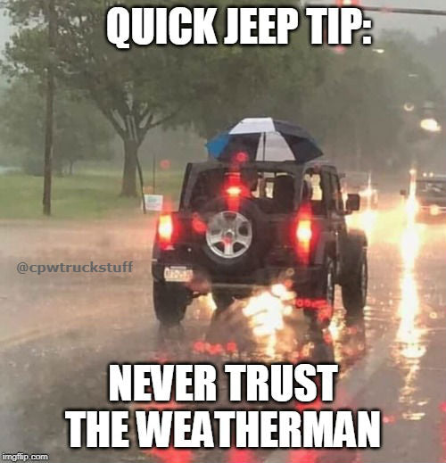 Good morning Jeepers!!
It's National #WeatherpersonsDay 
Thought you could use a laugh to go along with your ☕️☕️ be safe out there 👋