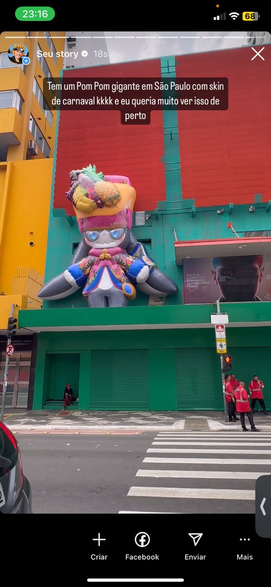 Um Pom Pom gigante de skin de carnaval em sp? Curioso pra ver o que Honkai está aprontando 

#HSRCarnaval #MergulheNosSonhos #DiveIntoDreams #Penacony #HonkaiStarRail #StarRail