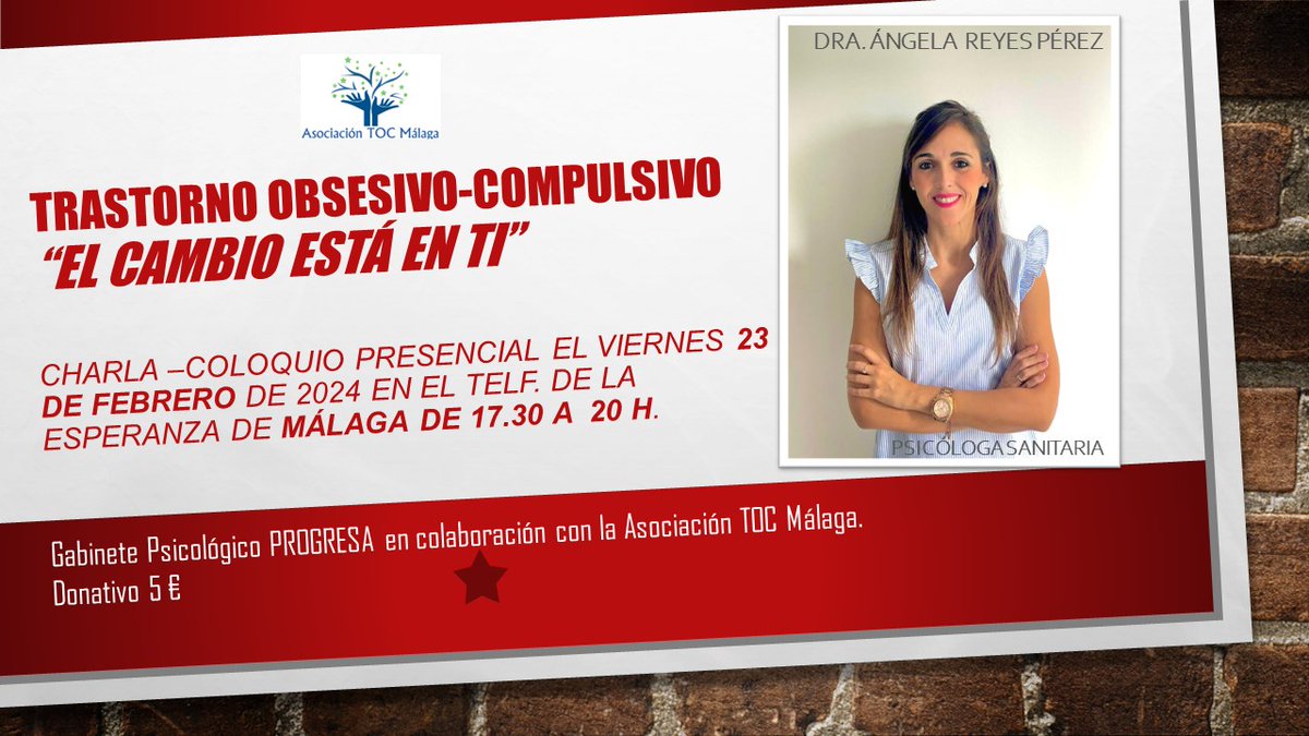 Charla-presencial en el Telf de la Esperanza de Málaga sobre TOC: asociaciontocmalaga.com/charla-coloqui…