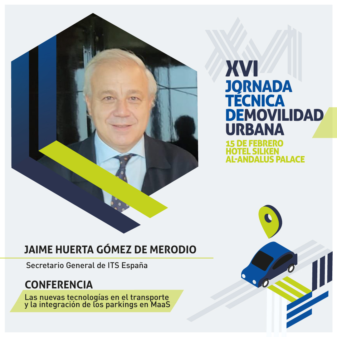 👤Jaime Huerta Gómez de Merodio, de ITS España, nos situará en la vanguardia tecnológica del sector de la #movilidadurbana con la ponencia💬"Las nuevas tecnologías en el transporte y la integración de los parkings en MaaS".📲

#JornadasAUSSA2024

➡️jornadasdemovilidadsostenible.es