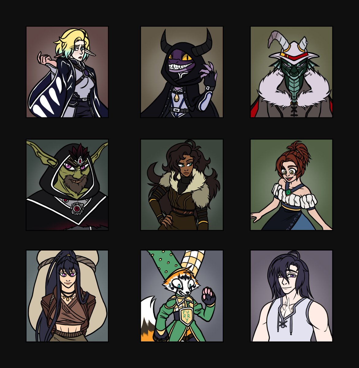 RatRatMoreRats's tweet photo. A cute little clothes swap with the characters in the campaign I'm in, Echoing Realms!
Some of them look real good with each others clothes-
#DnD #dndart https://t.co/4jCm1lYA3K