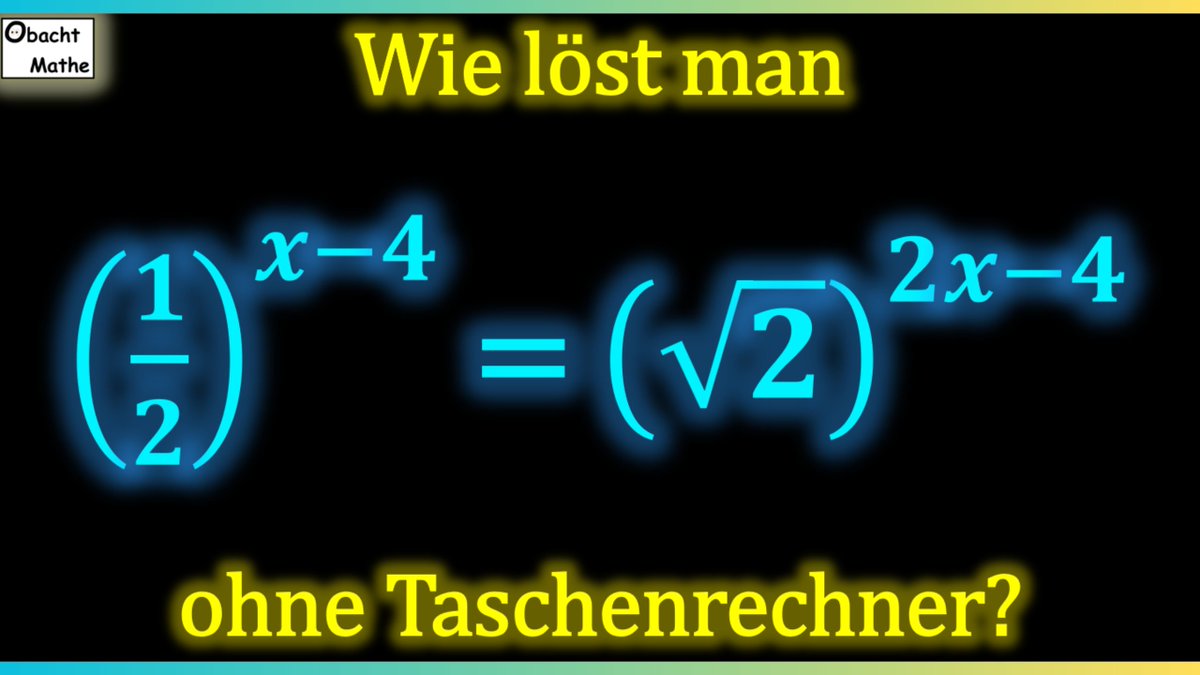 Kannst DU diese Gleichung ohne Taschenrechner lösen?!

youtube.com/watch?v=mu9fte…

#Mathe #brainteaser #Lernvideos #twitterlehrerzimmer #twitterkollegium #lehrerbildung #schule #flippedlearning #rätsel #bayernedu #mathelehrer #twlz #lehrer #matherätsel #quiz