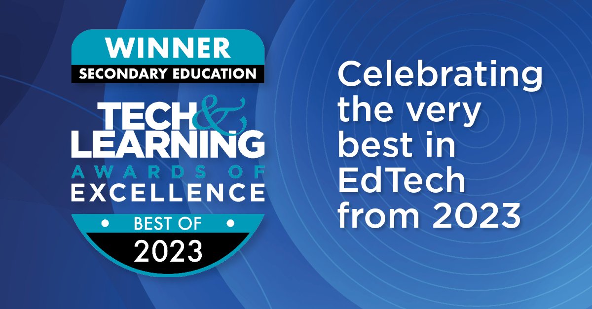 ProxLearning's tweet photo. Ahem, this is kind of a big deal...We're ecstatic to share that Proximity has been honored with the Tech &amp; Learning Awards of Excellence: Best of 2023 in the Secondary Education for our Live Virtual K-12 Education solution!

#TechLearningAwards 
#VirtualLearning 
#AwardWinning https://t.co/70Xhj549sT