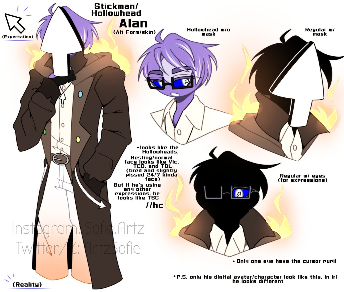 AvAFanart ] Some Alan designs because I miss drawing him,,, + some