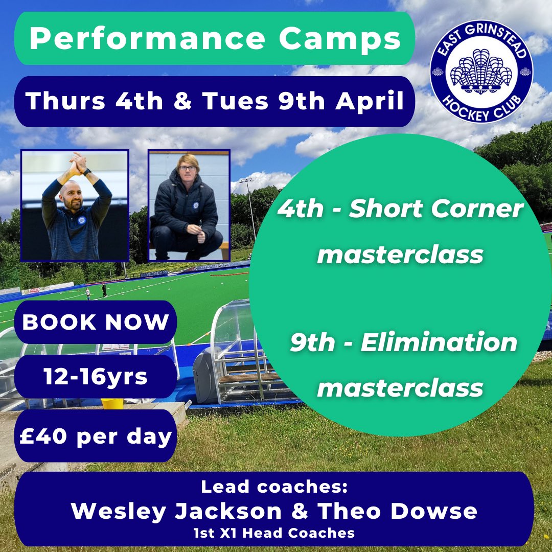 eghockeyclub's tweet image. ❗️🐣 Easter Hockey Camps ❗️🐣

Get the dates in your diaries, don’t miss out.. 👇

🏑Performance Camps - Thursday 4th &amp;amp; Tuesday 9th April 
🏑12 -16 Years - See 👇👇 for for all the info 
•
🏑Hockey Camps - 2nd,3rd, 8th,9th April 
🏑Check out all the information 👇👇
•
Great…