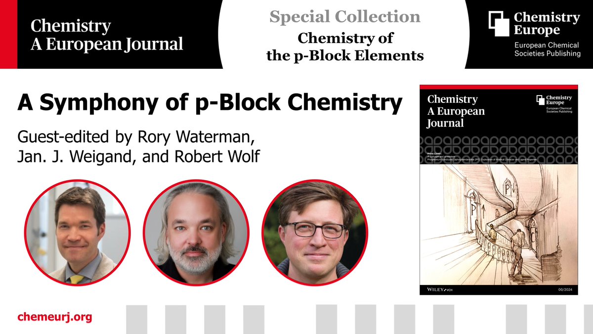 Chemistry (@chemeurj) on Twitter photo Thank you once again to our guest editors, Rory Waterman (<a href="/watermangroup/">Waterman Group</a>), Jan J. Weigand (<a href="/WeigandGroup/">Weigand Group TUD</a>), & Robert Wolf (<a href="/TheWolf_Group/">The Wolf Group</a>) -Read about the collection in their Editorial: …mistry-europe.onlinelibrary.wiley.com/doi/10.1002/ch… Thank you once again to our guest editors, Rory Waterman (<a href="/watermangroup/">Waterman Group</a>), Jan J. Weigand (<a href="/WeigandGroup/">Weigand Group TUD</a>), & Robert Wolf (<a href="/TheWolf_Group/">The Wolf Group</a>) -Read about the collection in their Editorial: …mistry-europe.onlinelibrary.wiley.com/doi/10.1002/ch…