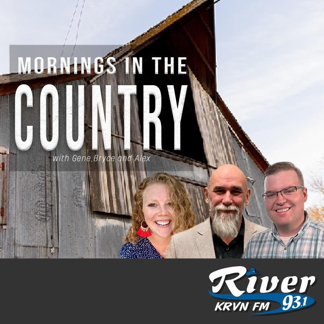 🚨In Ron Burgundy Voice - Ladies and gentleman, can we please have your attention! Introducing our new morning show on The River! Gene Curtis 🎙 hosts Mornings In The Country ☀️☕ with Bryce Doeschot and Alex Makovicka! Listen each weekday 📻 from 6am-10am on The River!