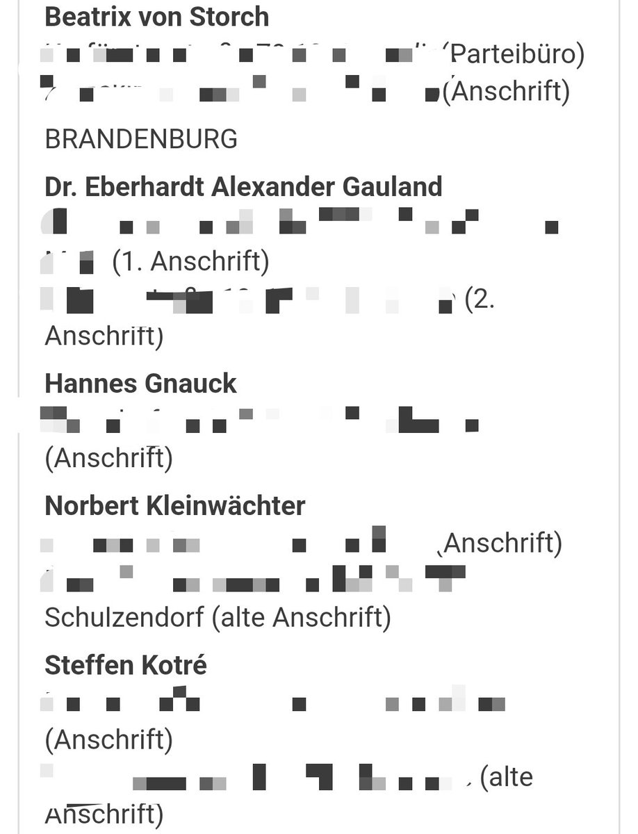 @polenz_r Die Guten™ erstellen derweil ganz unbehelligt Feindeslisten mit Adressen, 'ergänzt' vom Volksverpetzer (oder seinen Fans?).

Tja, nun....