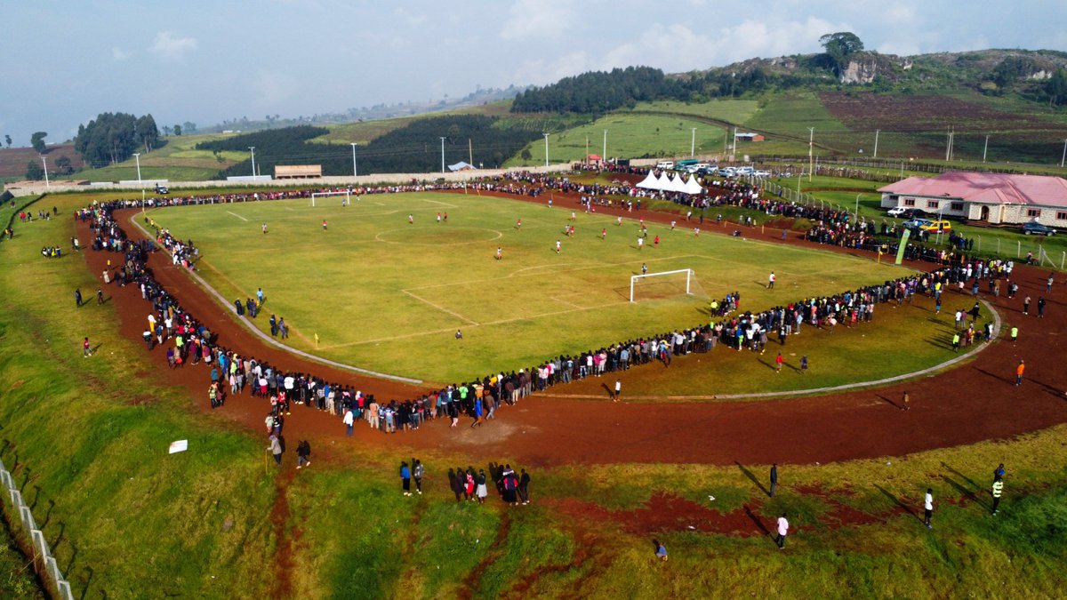 The session was officiated by @joshuacheptege1 who showcased his football skills amidst the cheerful crowd.Different regions were represented by the players who showcased hidden talent beyond measure.