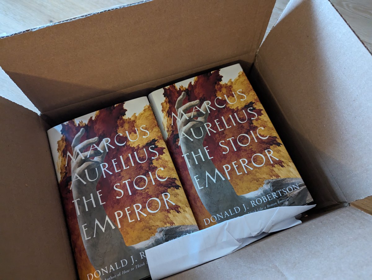 ❤️‍🔥 My new book is officially released tomorrow!  I wanted to write the sort of biography that I would want to read.  So I focused on how Marcus Aurelius used #Stoicism to help him cope psychologically with the challenges of being emperor, and the major controversies of his rule.