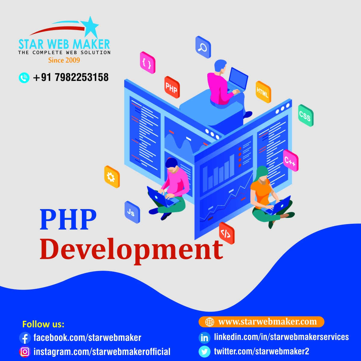 StarWebMaker2's tweet image. Elevate Your Web Presence with #Star_Web_Maker! Our #PHP_Development_services are here to transform your online experience. Leverage the power of PHP technology with Star Web Maker to create dynamic and robust #websites that meet your unique business needs
starwebmaker.com/php-developmen…