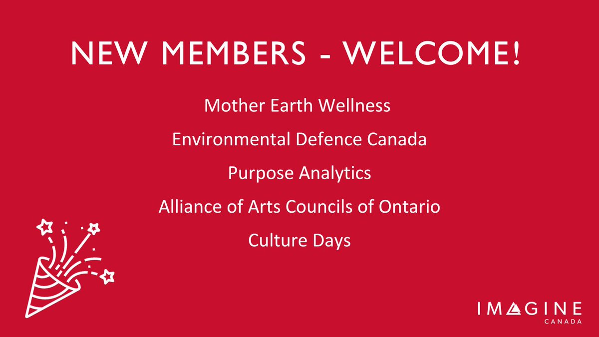 🌟 #MembersMonday 🌟

New Imagine Canada members, welcome!

🔹Mother Earth Wellness 
🔹Environmental Defence Canada
🔹Purpose Analytics <a href="/purposeanalytix/">Purpose Analytics</a>
