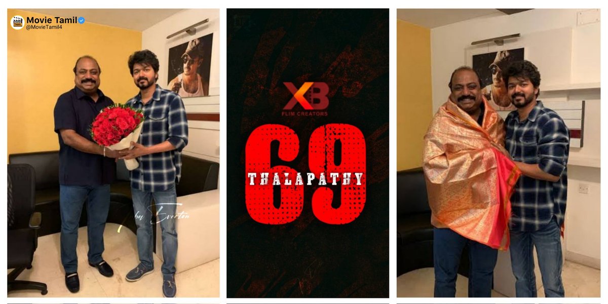 Exclusive Buzz : #Thalapathy69 🌟

• #Thalapathy69 Confirmed 👍

Expected To Produce by #XBFilmCreators Again (Master) Combo Join ✅

#TVKVijay | #ThalapathyVijay  | #TheGreatestOfAllTime  | #GOAT | #Thalapathy70