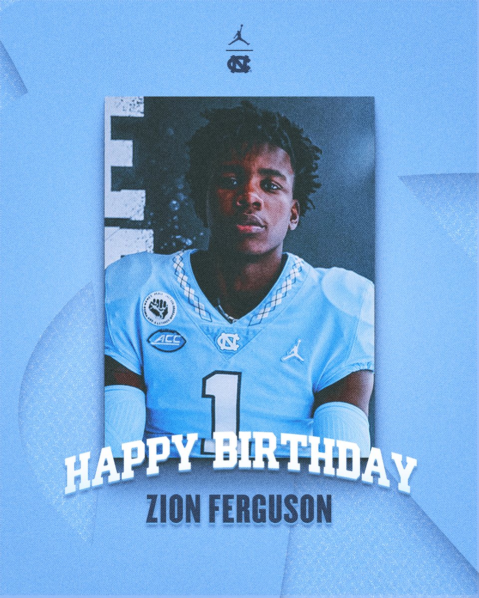 Happy Birthday, @ZionFerguson8 #CarolinaFootball 🎂 #UNCommon