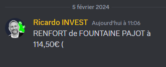 RicardoInvest_'s tweet photo. Depuis son entrée dans l'#indicePTDR,
#ALFPC #FOUNTAINEPAJOT a mis 15% de delta à #CATANA #CATG
Et l'échappée creuse l'écart...😉
Le fonda, ça sert. L'AT ça sert. La psychologie ça sert. le travail, ça sert.😉 https://t.co/mJXJWmRCZ3