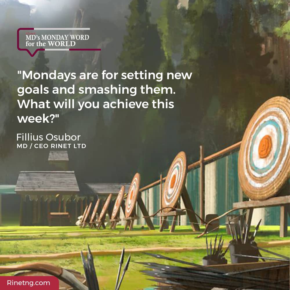 Rinet_Limited's tweet photo. Have a productive week and don’t forget to set a new goal. 

#mondaymotivation #newweek #chasingthebag https://t.co/2AUyGiNw9U
