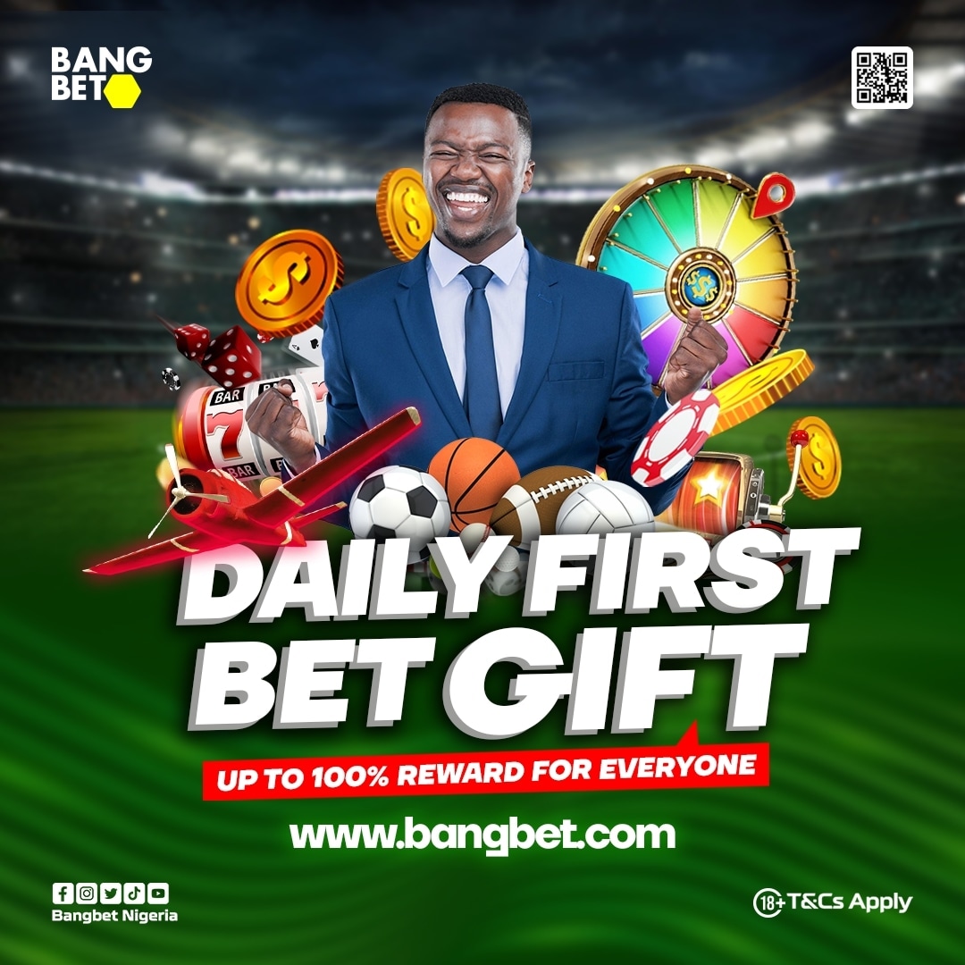 BangbetNaija's tweet image. "🎉 Unlock the thrill of winning! 🆕 New users and Old users,  grab your FREE BET now and kickstart your winning journey today! bangbet.com🏆💰

 #FreeBet #UserBonus #BetWithConfidence #betwithbangbet