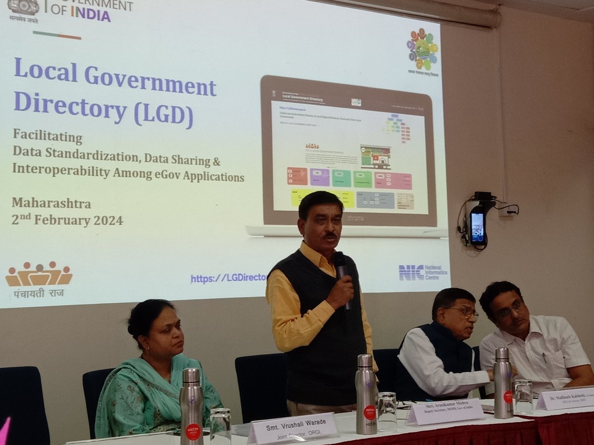 mopr_goi's tweet photo. One-day Workshop on #LocalGovernmentDirectory #LGD application held at YASHADA, Pune, #Maharashtra on 2/2/2024. About 50 participants from various State Departments (Panchayati Raj, Board of Revenue, Rural Development, Urban Development & Census Operations) attended the Workshop. https://t.co/d9IHNMZOzJ