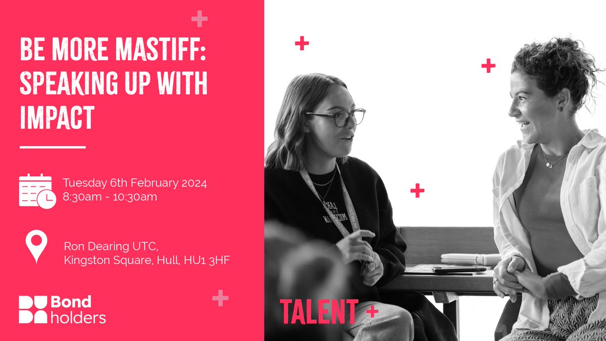 FutureHumber's tweet photo. A reminder that 'Be More Mastiff', a session on gaining more tips and skills to tackle the trick talk with Felicity Ward from Edwards & Pearce is tomorrow!
If you're unable to attend, please can you let us know ASAP as we have a waiting list
#Humber #TalentPlus #Bondholders https://t.co/T1nDUW9GYr