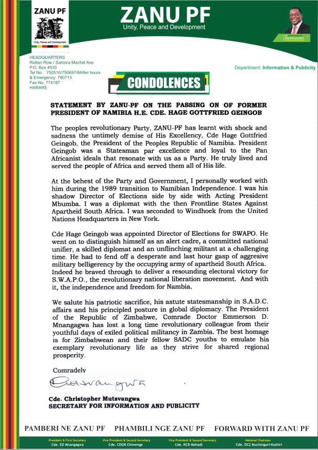 A day or two after being fired from government, Chris has not understood why he was fired. Second paragraph of this letter says it all, he forgets the purpose of the letter and starts glorifying himself, citing his personal exploits five (5) times , i, i, i, i, i Chris…