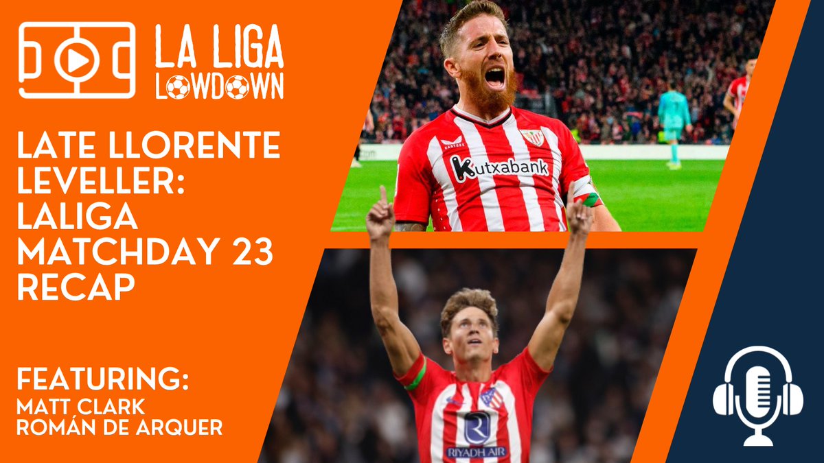 🚨 LALIGA RECAP POD ¿Hay liga? @MattClark_08 & @Aeroslavee think there's still hope for chasing teams. They review: 🔸 Atleti's late equaliser 🔸 Celta's crucial win 🔸 Girona's battle at Montilivi 🔸 VAR controversy 🔸 & Much more... 🔗 t.ly/3fRdj #LLL 🧡🇪🇸⚽