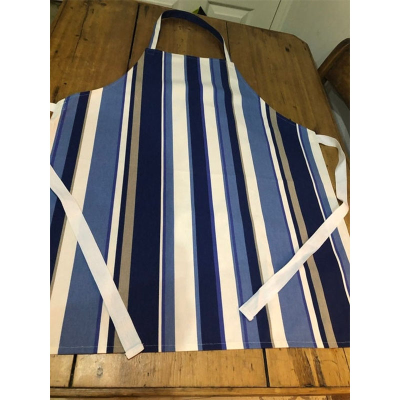 TodayezCo's tweet photo. Effortless sophistication for every culinary endeavor. Embrace style and functionality with our Adults Blue and Beige Striped Full Apron - a classic choice for a chic kitchen experience. 👩‍🍳💙 https://t.co/bmFvp402fh