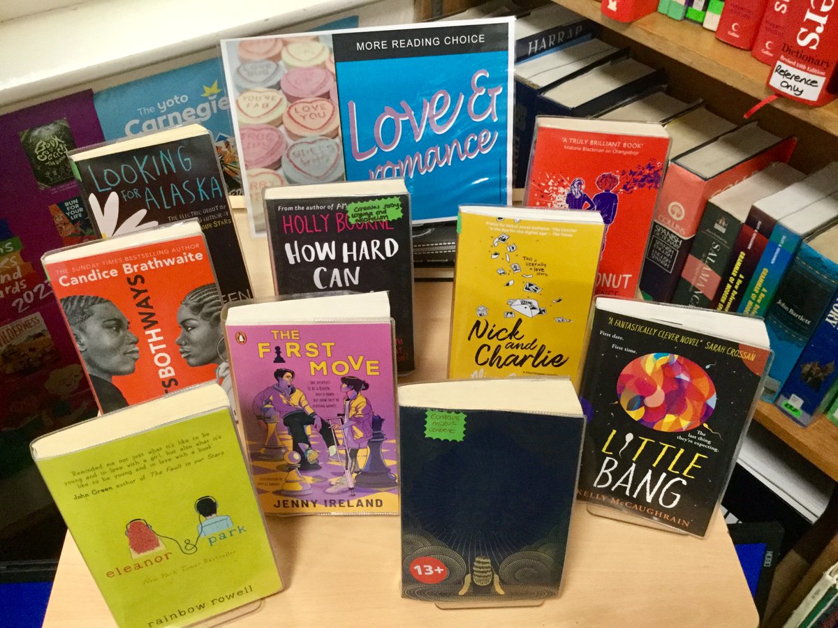 SullivanUpp_Lib's tweet photo. Ahead of #ValentinesDay check out some great reads on the theme of love❤️Be the 1st to try from our #neverbeenborrowed #display❤️Get stocked up for the #halftermholiday❤️Our #bookoftheweek is a gripping &amp; moving tale by @trixcook❤️📚#YAreads #holidayreading #fallinlovewithreading https://t.co/v38yiLKJXL