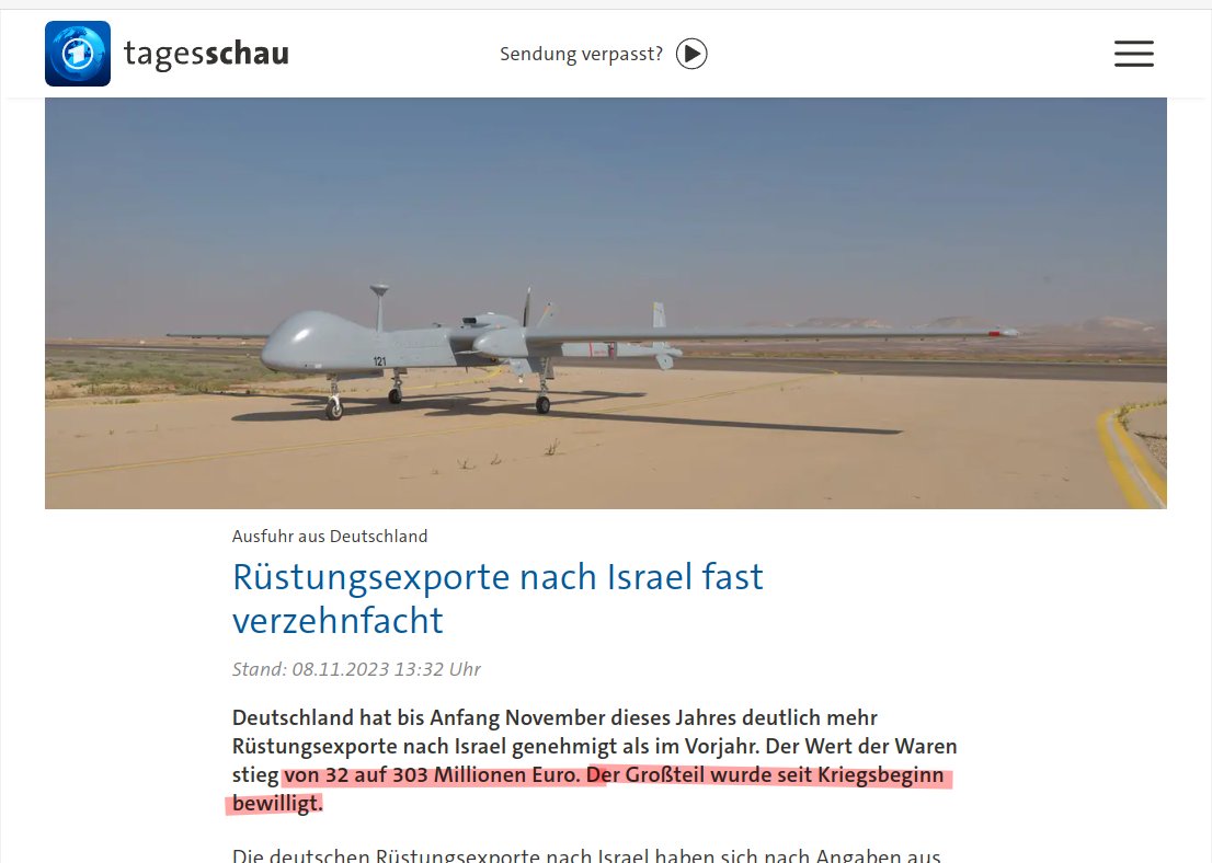 Deutschland verzehnfacht Rüstungsexporte in das hochgerüstete Israel, trotzdem eine klare Mehrheit in D das israel. Vorgehen in Gaza als nicht gerechtfertigt erachtet. Ein lesenswerter Artikel zum 'ersten Genozid, der weltweit live im Internet übertragen wird', so der Autor.