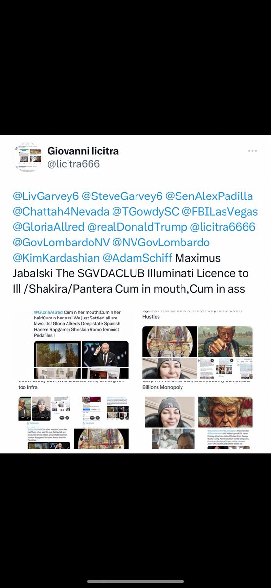 licitra666's tweet image. @Chattah4Nevada @TGowdySC @RepAdamSchiff @SteveGarvey6 @FBILasVegas @repdarrellissa @GloriaAllred @realDonaldTrump @LivGarvey6 @KimKardashian @licitra6666 @NVGovLombardo Senator Alex Padilla /Mary Ellen Padilla and Associates Familia Los Angeles ethics committee Lapd Crowdfunding
