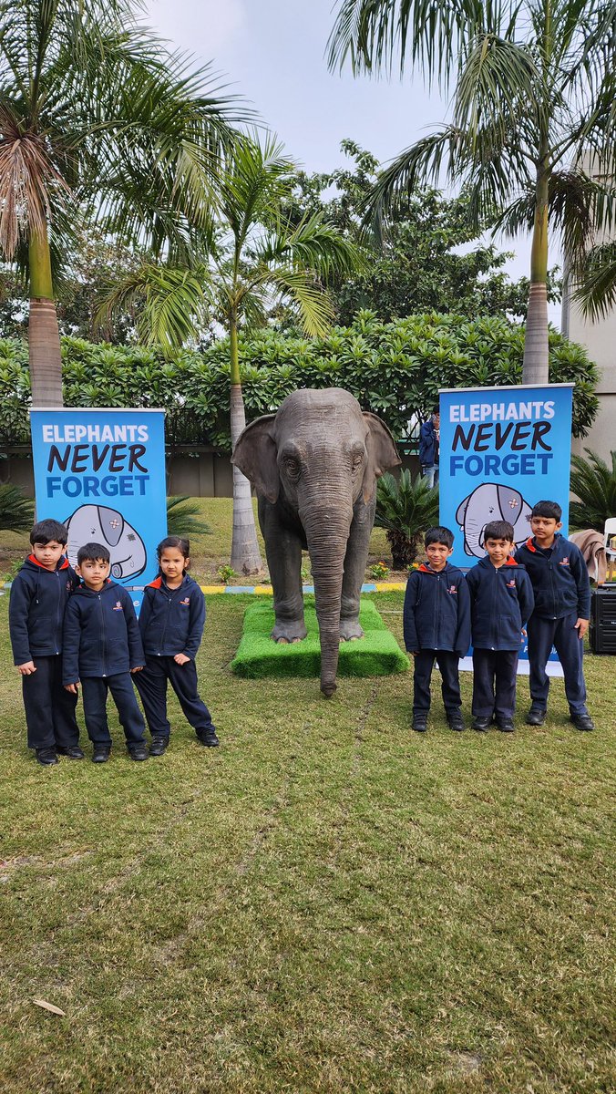 Today, we had the privilege of hosting Ellie, Asia’s first realistic educational animatronic elephant, as part of a unique empathy-building initiative
A huge thanks to PETA India for making this impactful session possible! Let's continue spreading awareness &amp; nurturing compassion