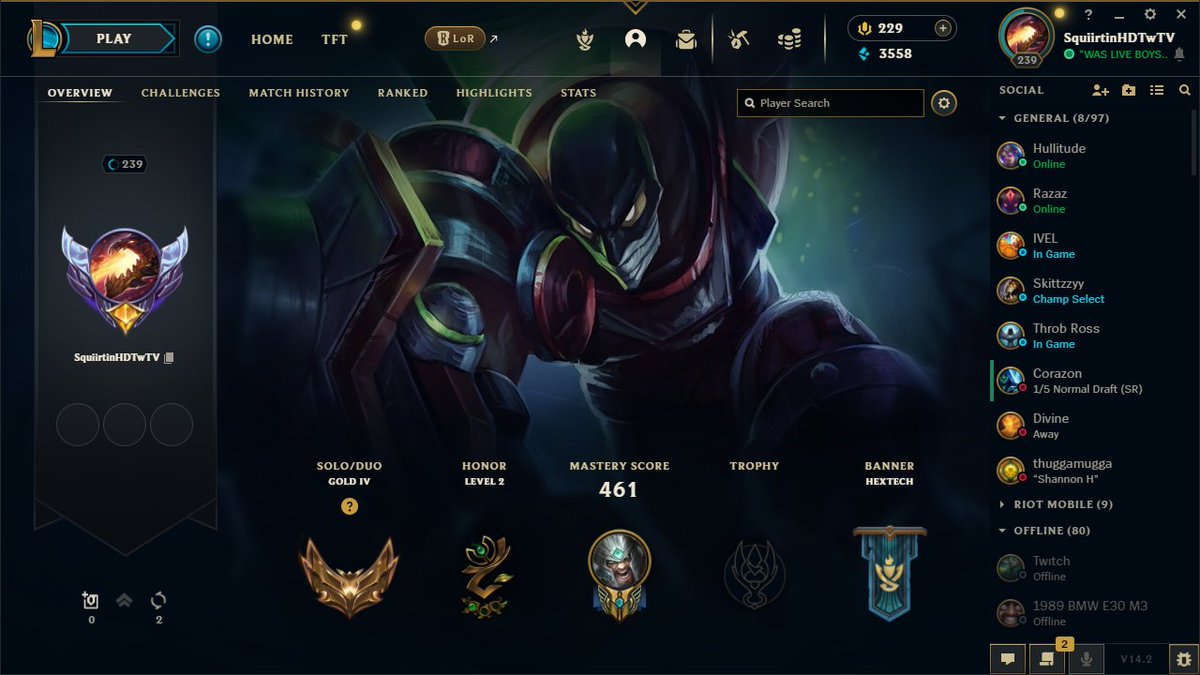 We back into playing this again 🥲
Trying to get my ass out of Gold

Tryndamere to the WOLRD BAYBEE

#LeagueOfLegends 

twitch.tv/squiirtinhd