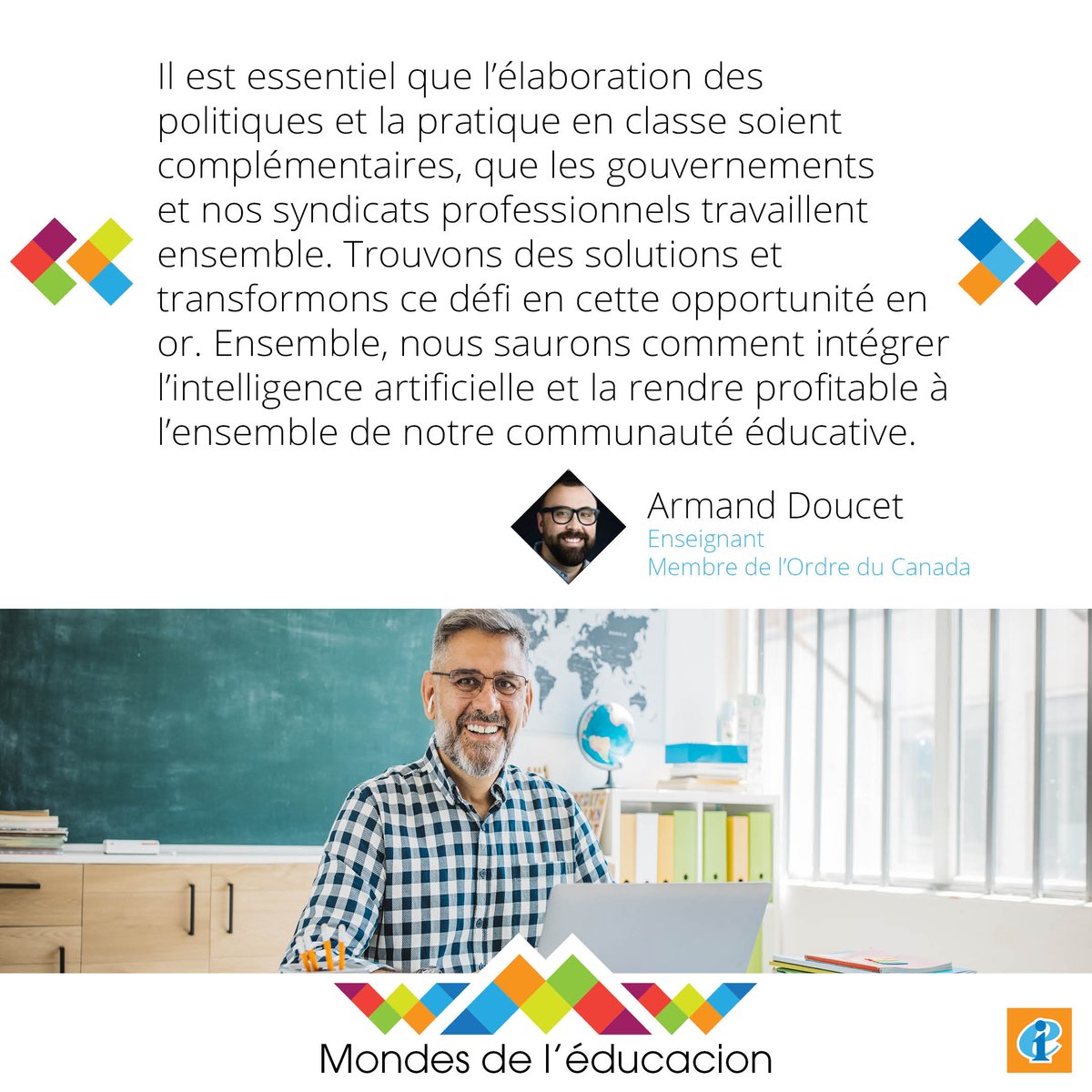 ❓ Le défi posé par l'intelligence artificielle dans l'éducation peut-il devenir une opportunité ?

Pour <a href="/DoucetArmand/">Armand Doucet C.M.</a>, le leadership enseignant rend possible des systèmes éducatifs technologiquement avancés, solides sur le plan éthique et inclusifs.

➡️ eiie.io/4byhGfl