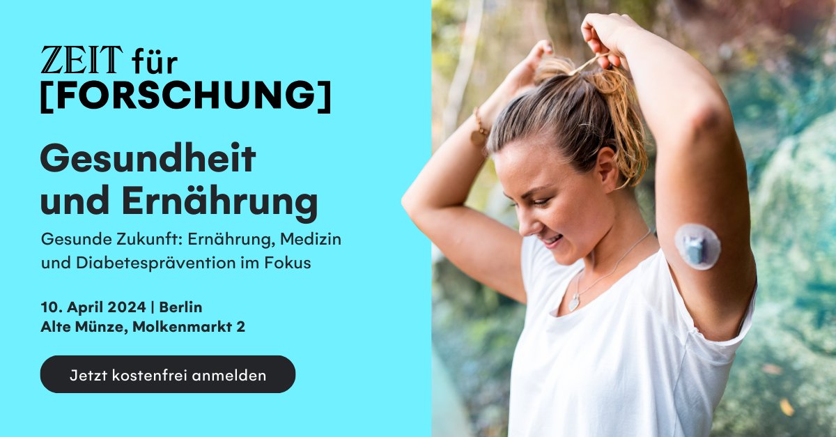 𝗭𝗘𝗜𝗧 𝗳ü𝗿 𝗙𝗼𝗿𝘀𝗰𝗵𝘂𝗻𝗴 – 𝗚𝗲𝘀𝘂𝗻𝗱𝗵𝗲𝗶𝘁 & 𝗘𝗿𝗻ä𝗵𝗿𝘂𝗻𝗴 Wir sprechen mit Ihnen über #Ernährung, #Medizin und Diabetesprävention. Jetzt anmelden: bit.ly/48gSwPA #ZfX #ZfF #Diabetes Sponsored Content. Eine Veranstaltung von Studio ZX mit #dedoc°.