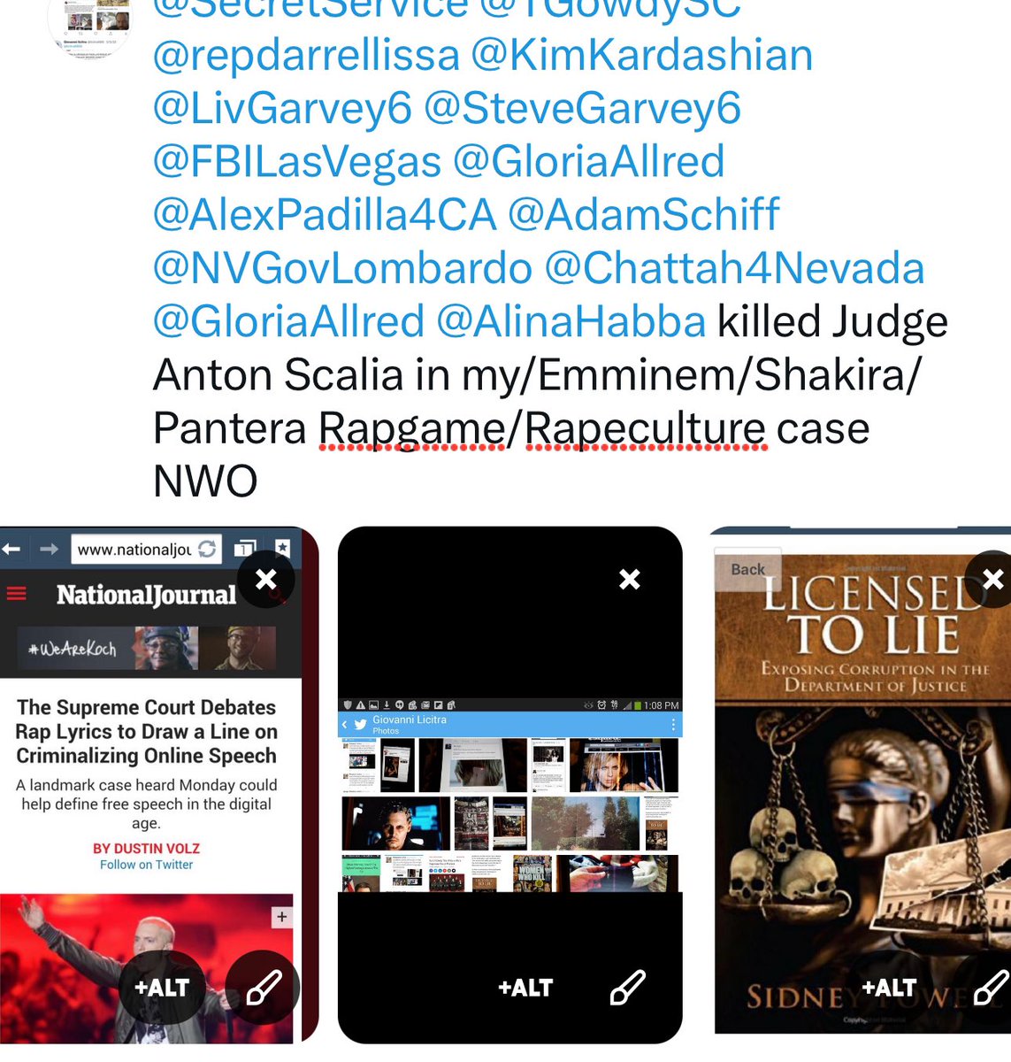 licitra666's tweet image. @Chattah4Nevada @TGowdySC @realDonaldTrump @licitra6666 @KimKardashian @GloriaAllred @repdarrellissa @FBILasVegas @RepAdamSchiff @NVGovLombardo @SteveGarvey6 @LivGarvey6Alex Padilla/C Lydia Almanza Interscope Recs/Death Row Recs Billions Ricoact Play to pay childsex/Sodomy cases