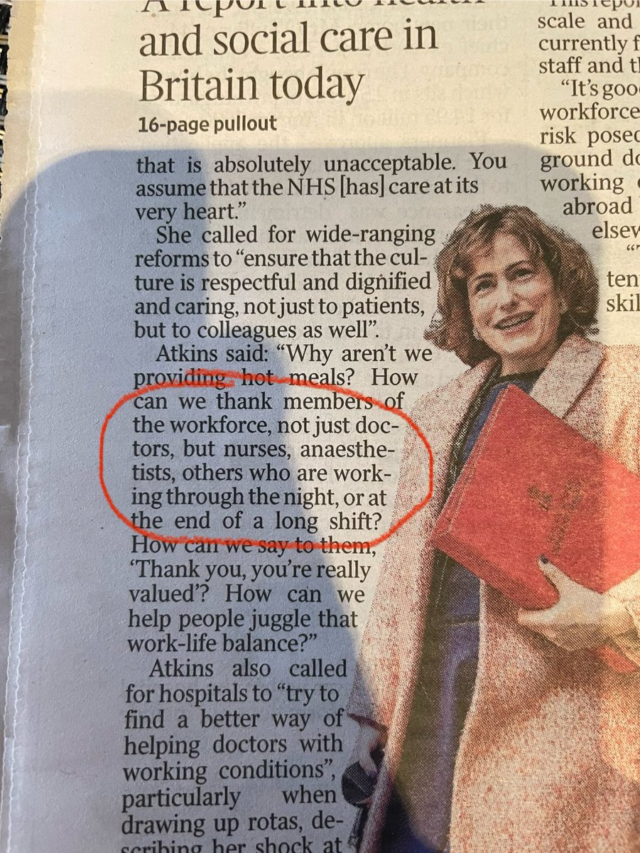 Seriously? The Health Secretary is unaware that anaesthetists are doctors?