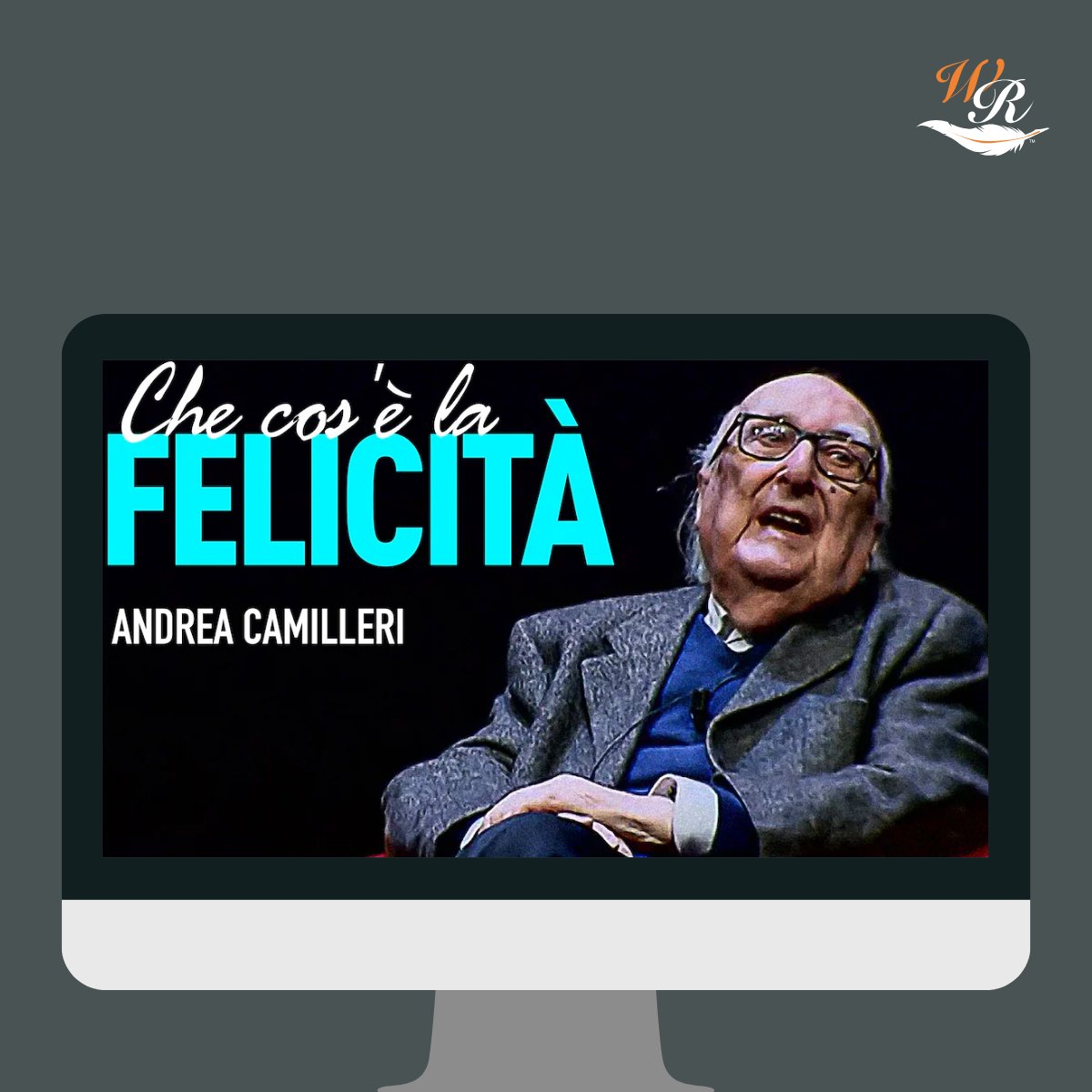 La felicità: la inseguiamo per una vita, ma sappiamo che cos'è?  

In quest'intervista condotta da Marino Sinibaldi, Andrea Camilleri ci dona la sua saggia e preziosa definizione di felicità.  

Guardatela qui: bit.ly/3vO7kr5  

#scrivilo 
#scopriamounautore