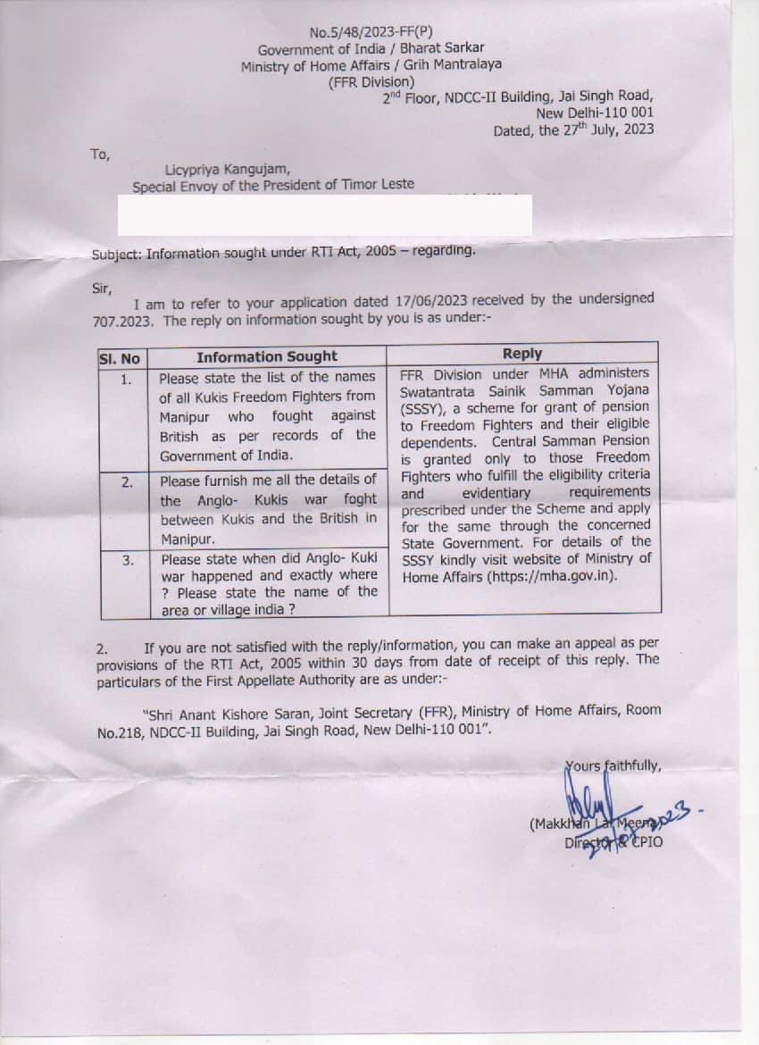Sanaleipak_RT's tweet photo. 𝐑𝐓𝐈 replies:
𝟏. 𝐍𝐨 𝐀𝐧𝐠𝐥𝐨-𝐊𝐮𝐤𝐢 𝐖𝐚𝐫 ~ Ministry of Home Affairs 
𝟐. 𝐍𝐨 𝐩𝐞𝐫𝐦𝐢𝐬𝐬𝐢𝐨𝐧 𝐰𝐚𝐬 𝐠𝐫𝐚𝐧𝐭𝐞𝐝 𝐟𝐨𝐫 𝐜𝐨𝐧𝐬𝐭𝐫𝐮𝐜𝐭𝐢𝐨𝐧 𝐨𝐟 𝐂𝐞𝐧𝐭𝐞𝐧𝐚𝐫𝐲 𝐆𝐚𝐭𝐞 ~ Public Works Dept(GoM)

Direction has been given to DC to remove the lie board. https://t.co/AVxdqpqCyJ